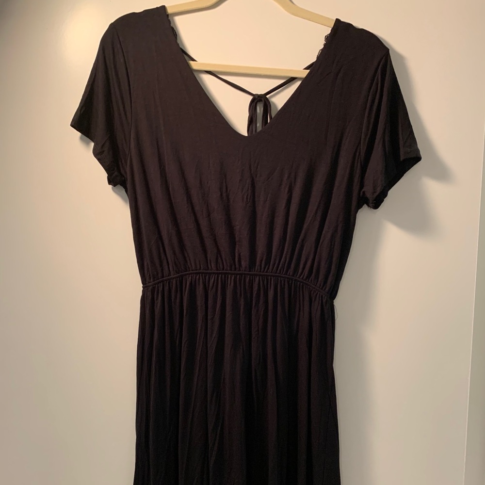 Francesca’s Black t-shirt dress, Size Large